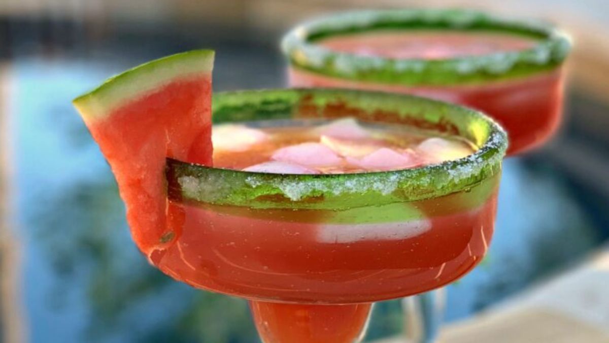 Tasty Watermelon Margaritas.