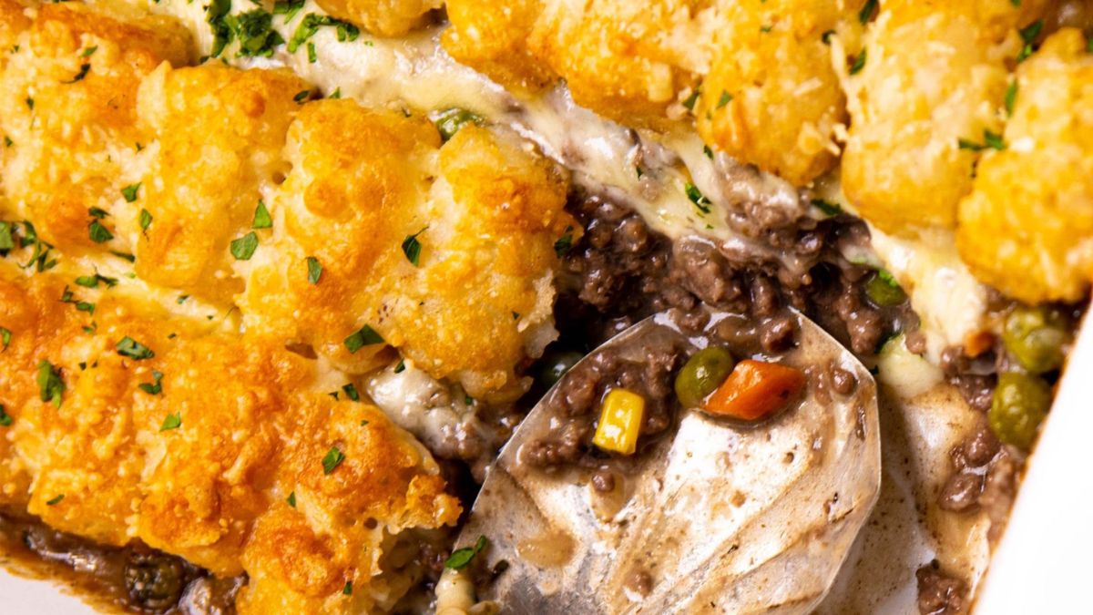 Tater tot Casserole.