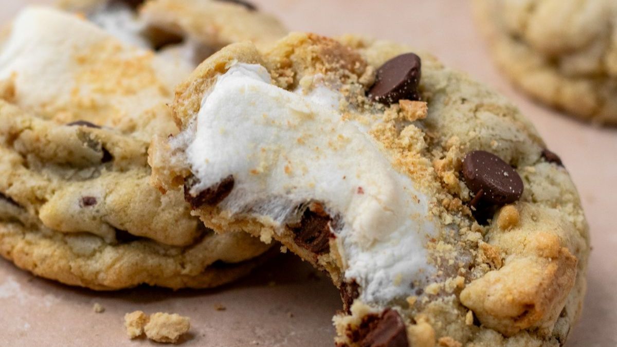 The Best S'mores Chocolate Chip Cookies.