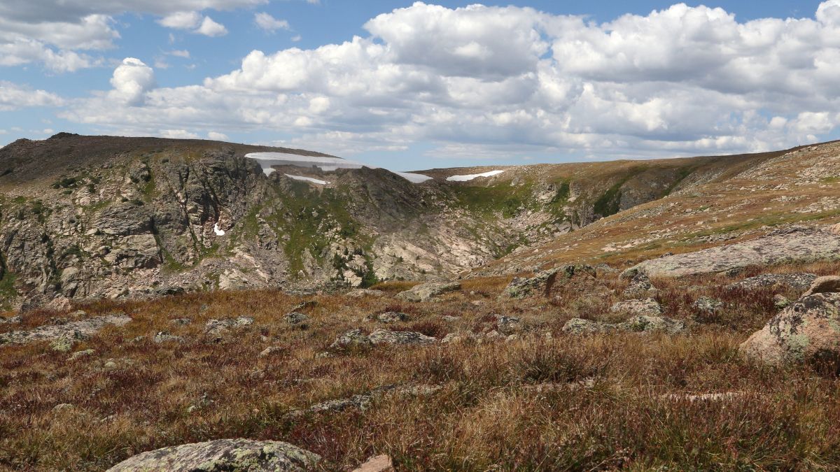 Top of Flattop Mountain, Rocky Mountain National Park, Colorado.