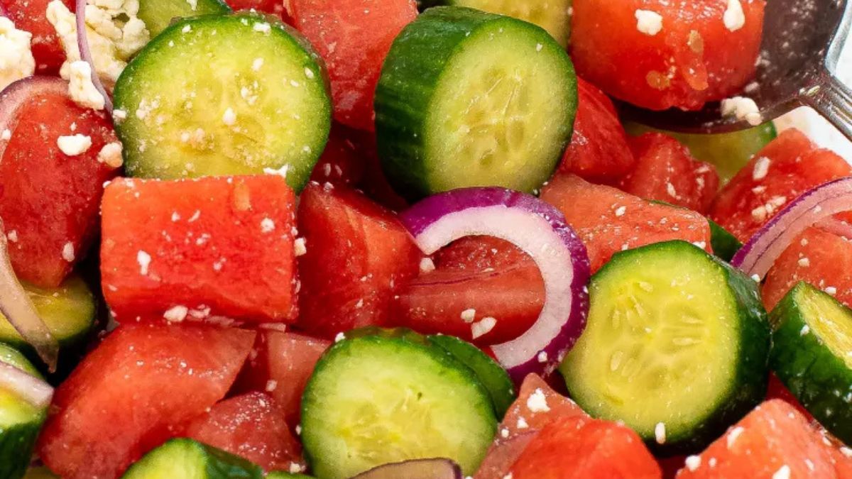 Watermelon Feta Salad.