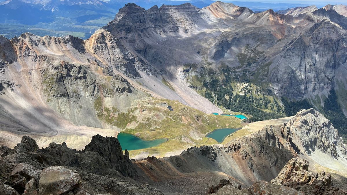 mount sneffels, colorado 14er, san juan mountains, rocky mountains, colorado hiking, alpine scenery, mountain summit, rugged peaks, high altitude, alpine adventure, nature photography, landscape.