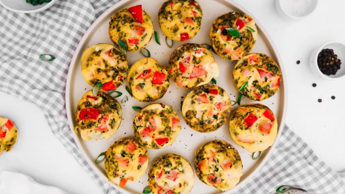 Bacon Spinach Egg Bites (Meal Prep).
