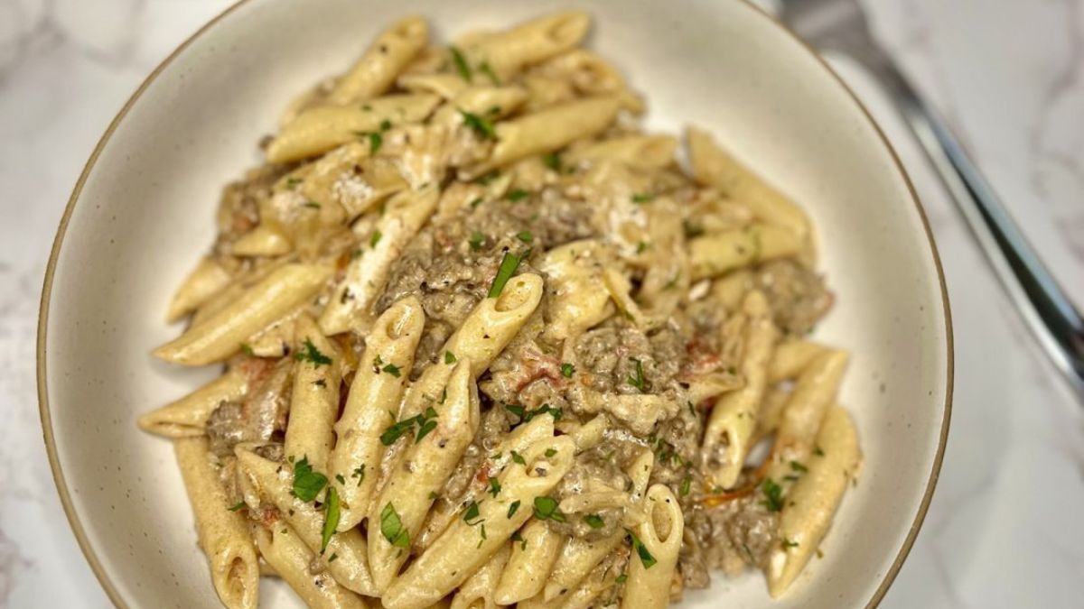 Beefy French Onion Pasta.