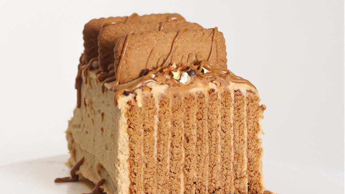 Biscoff Ripple Cake.