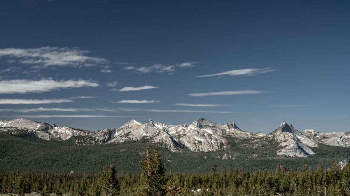 Cathedral Echo and Tressider Peaks in Yosemite National Park.