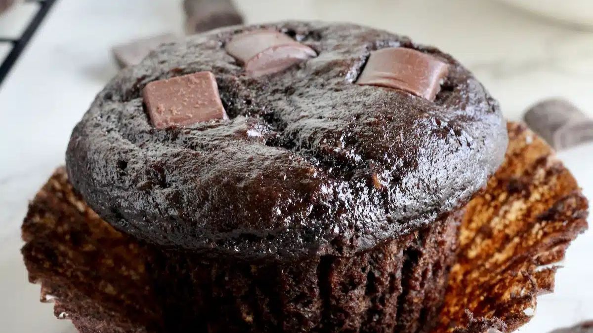 Chocolate Chunk Banana Muffins.