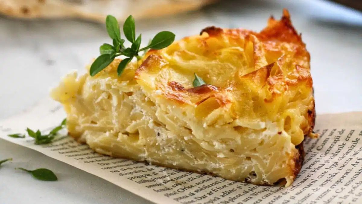 Easy Cheese & Egg Pasta Bake.