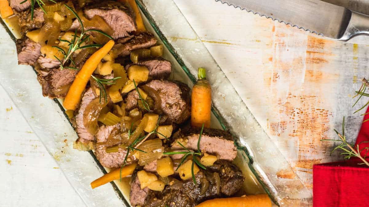 Electric Skillet Pot Roast.