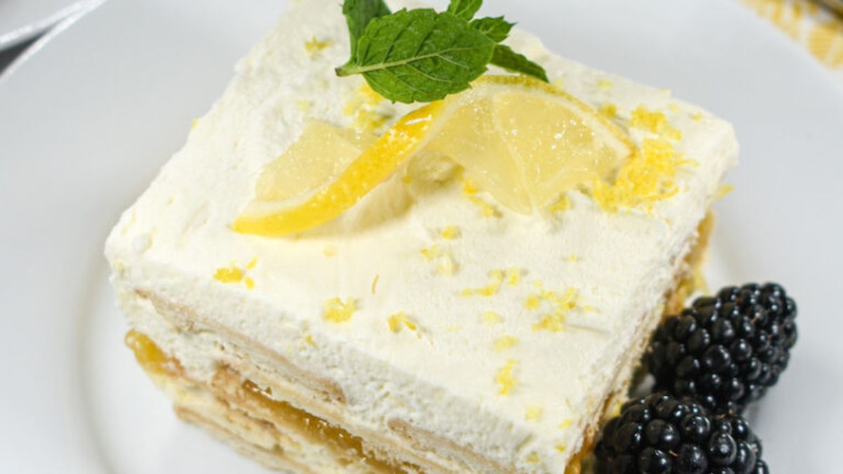 Lemon Icebox Cake.