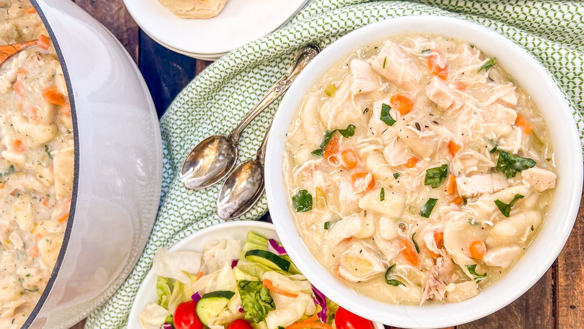 Old Fashioned Chicken and Dumplings.