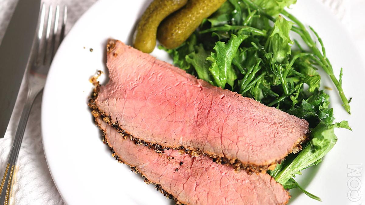 Pepper Crusted Roast Beef.