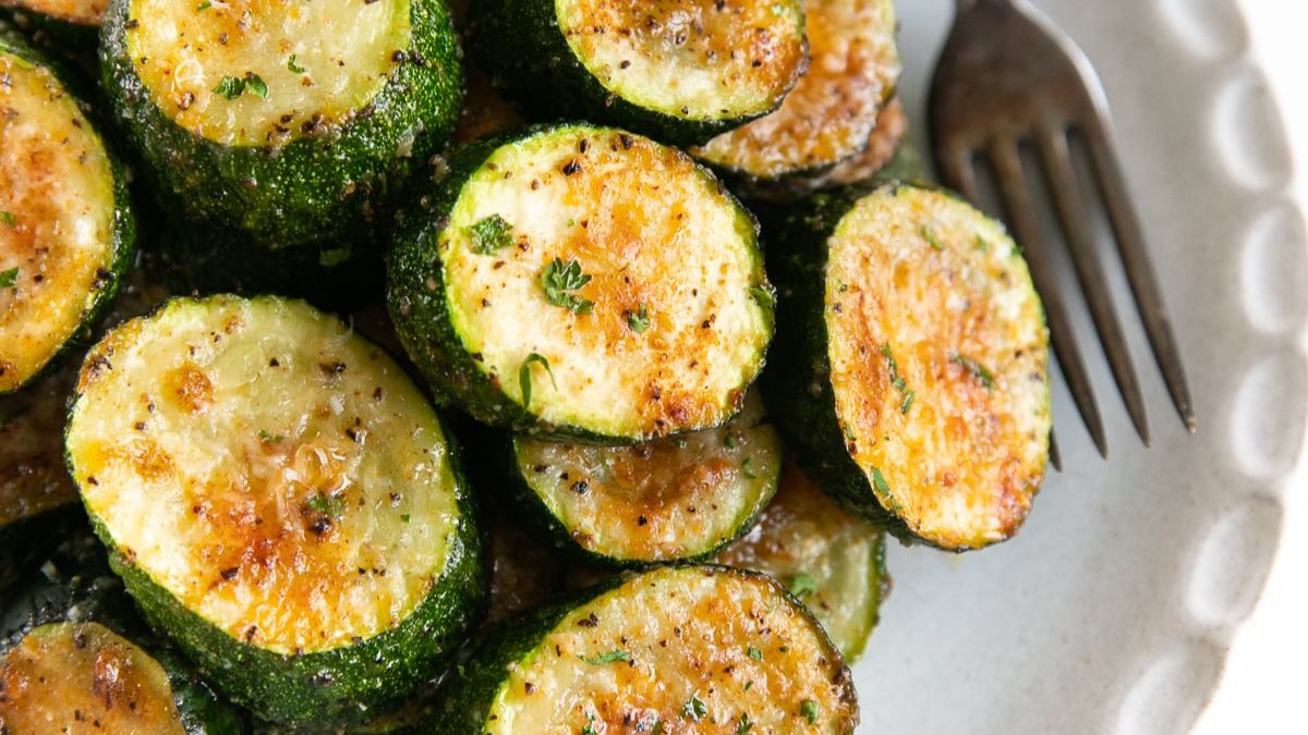 Roasted Zucchini with Parmesan.