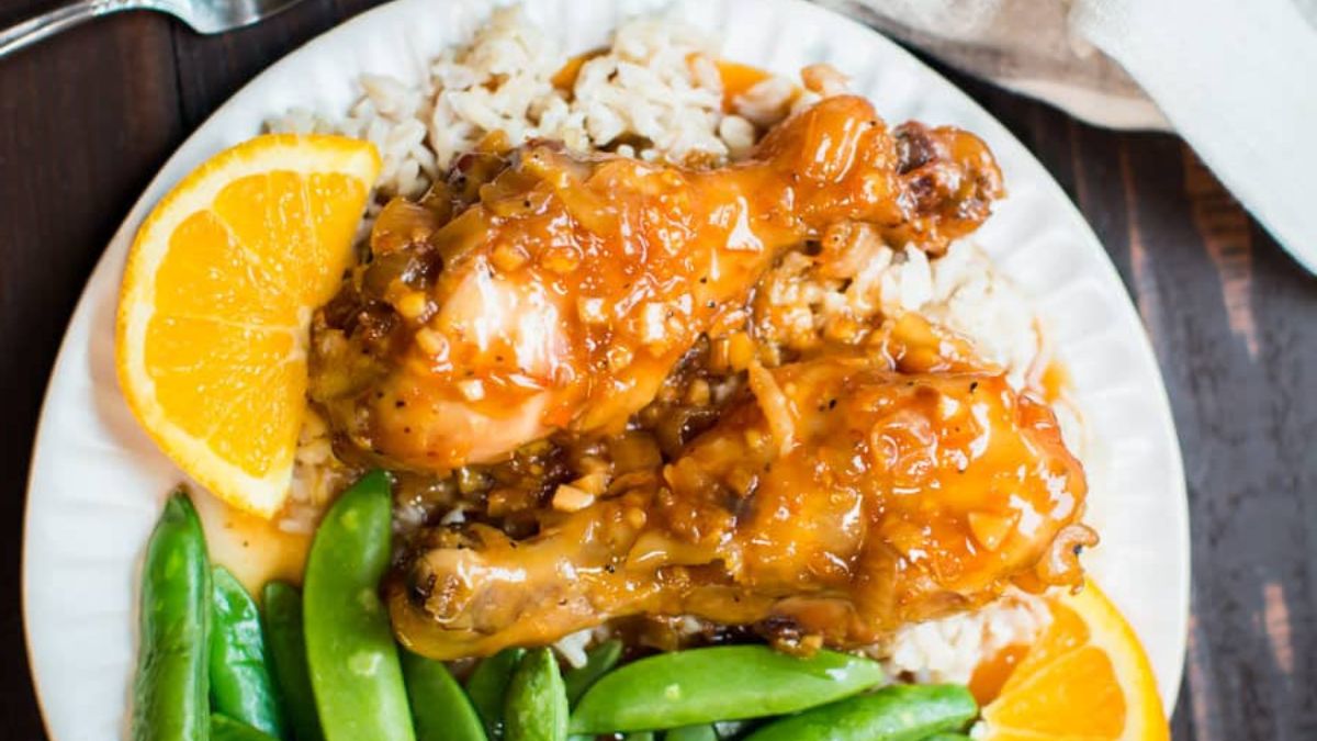 Slow Cooker Orange Chicken Drumsticks {Freezer Meal Friendly}