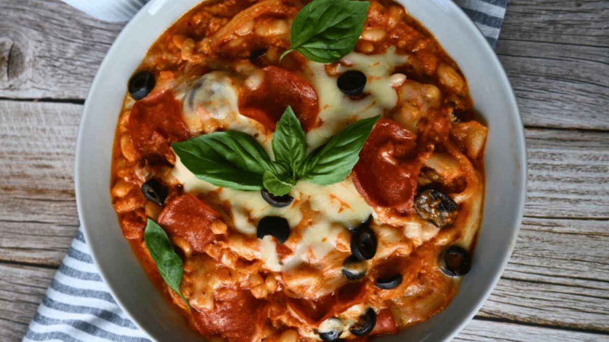 Slow Cooker Pizza Beans.