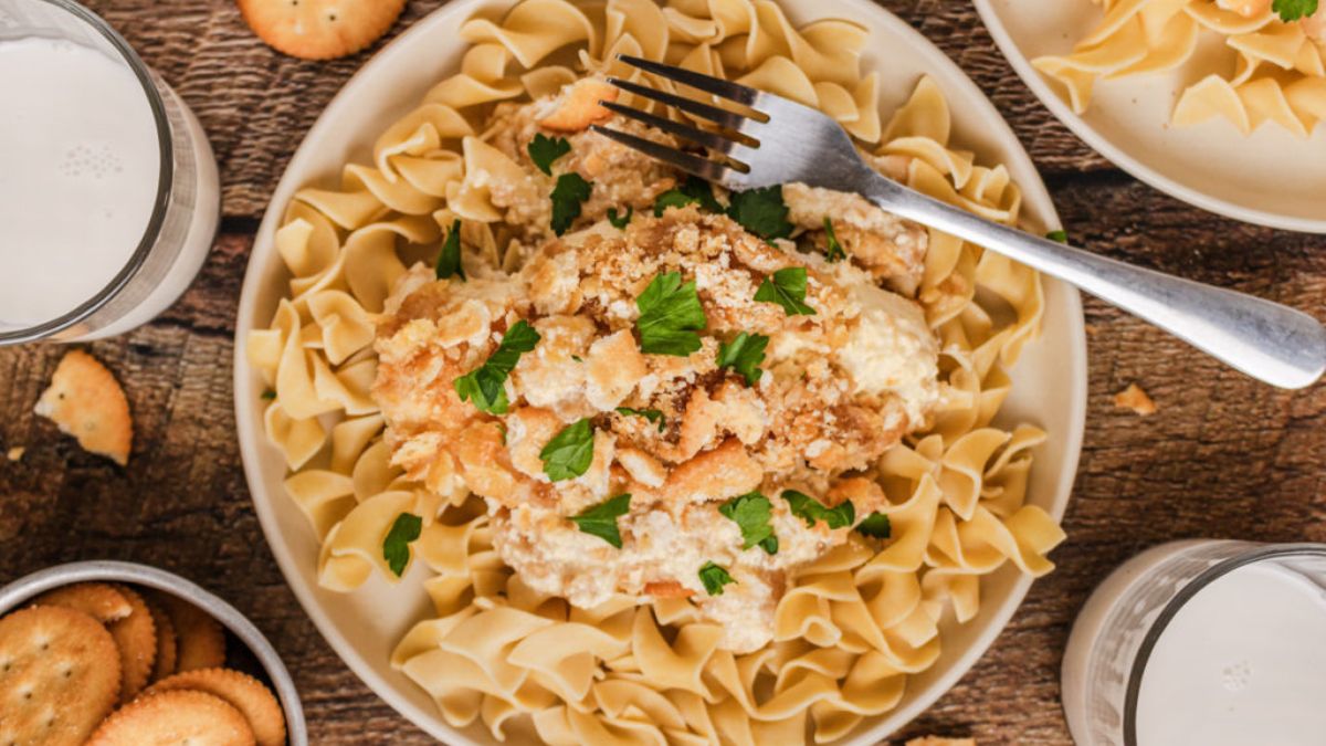 Slow Cooker Ritz Chicken.