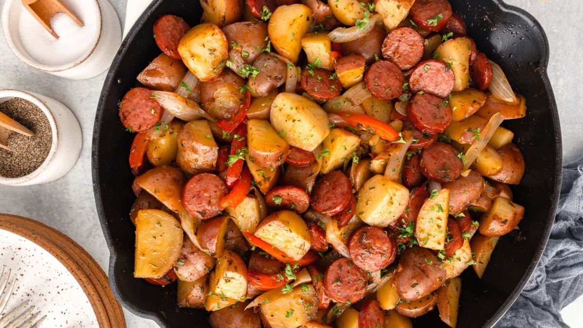 Smoked Sausage and Potatoes.