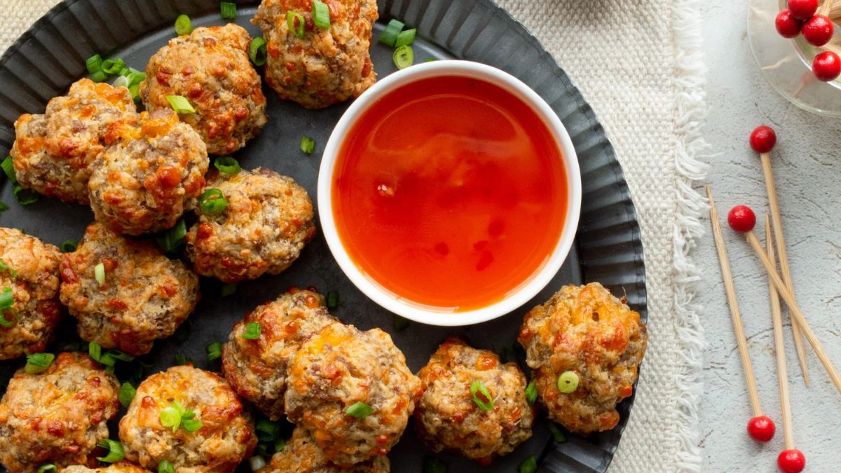 The Best Cheddar Cheese Sausage Balls (without Bisquick).