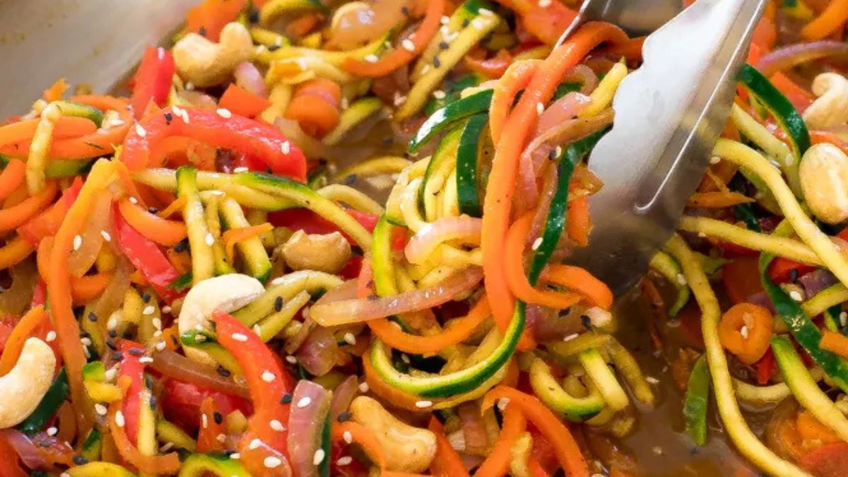 Zucchini Noodle Stir Fry.