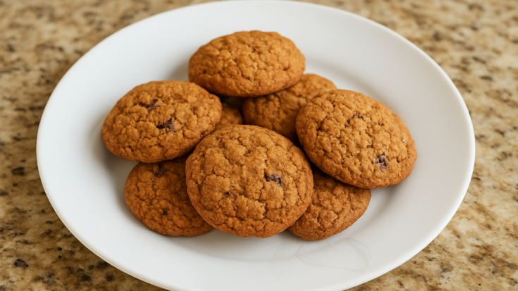 Oatmeal Craisin Cookies on a plate.