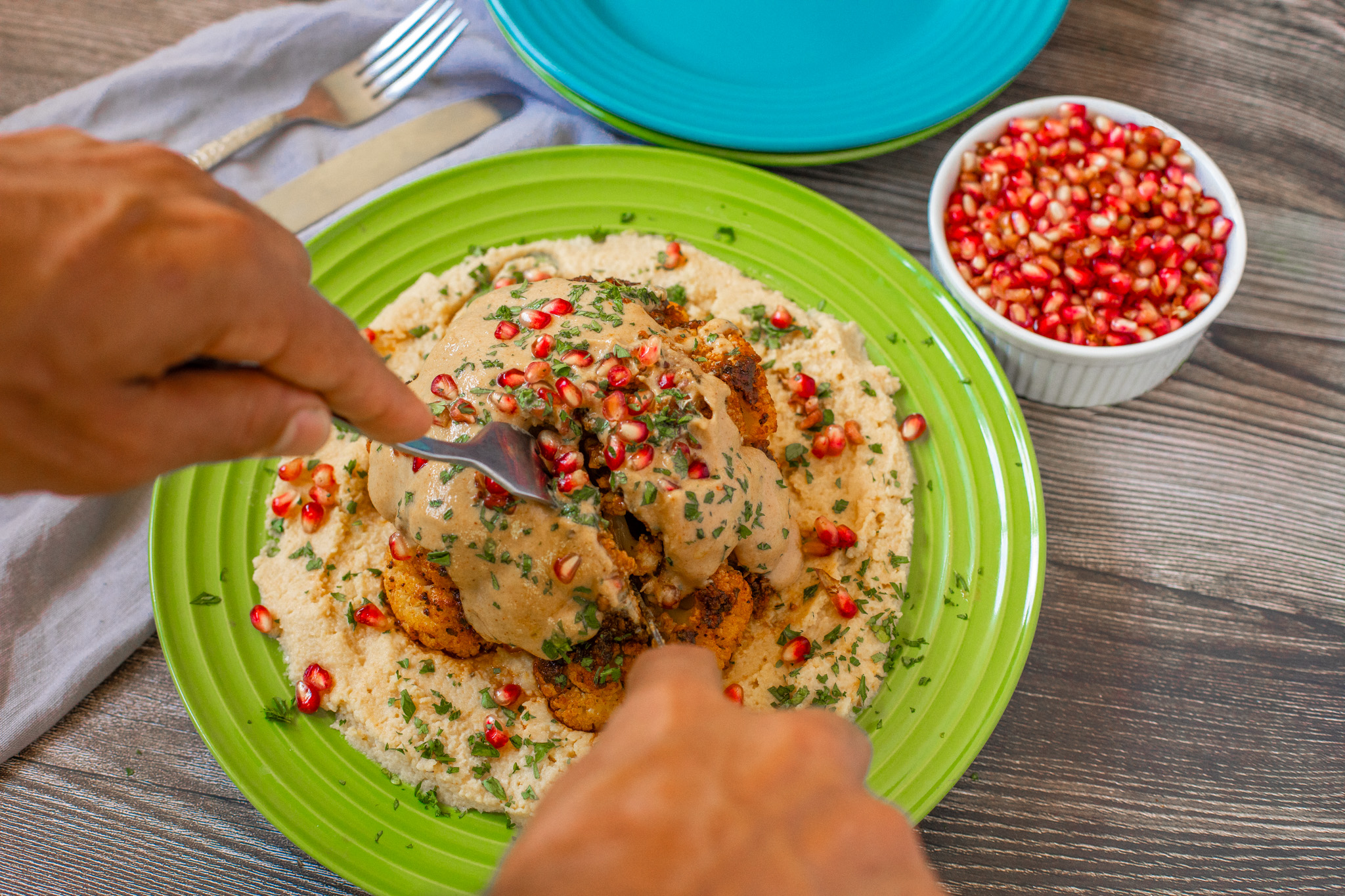 Whole Roasted Cauliflower.