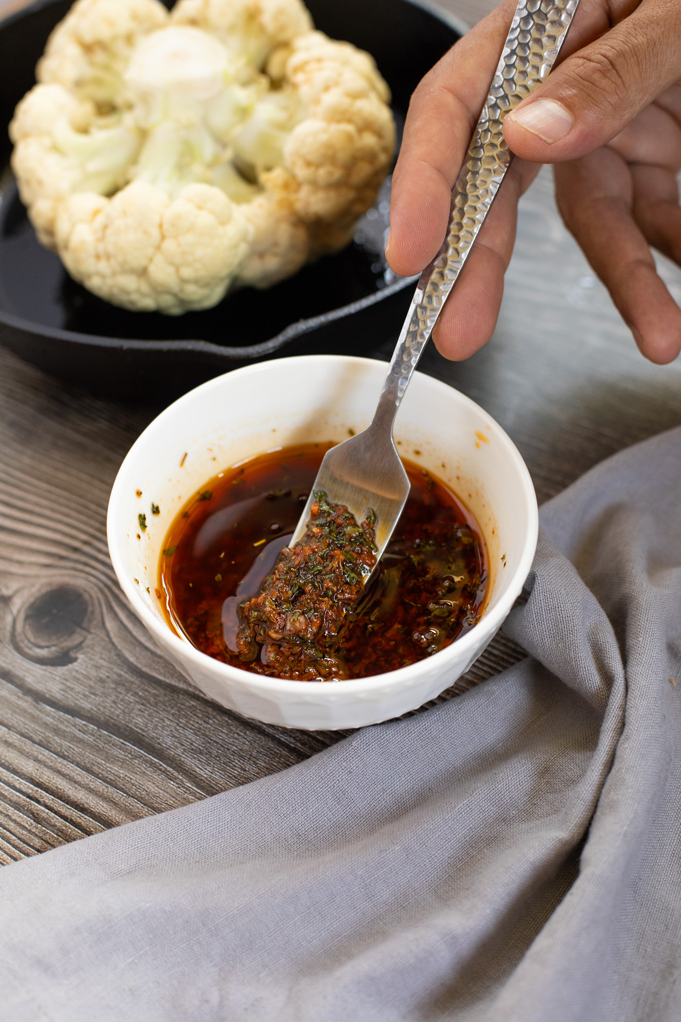 Whole Roasted Cauliflower.