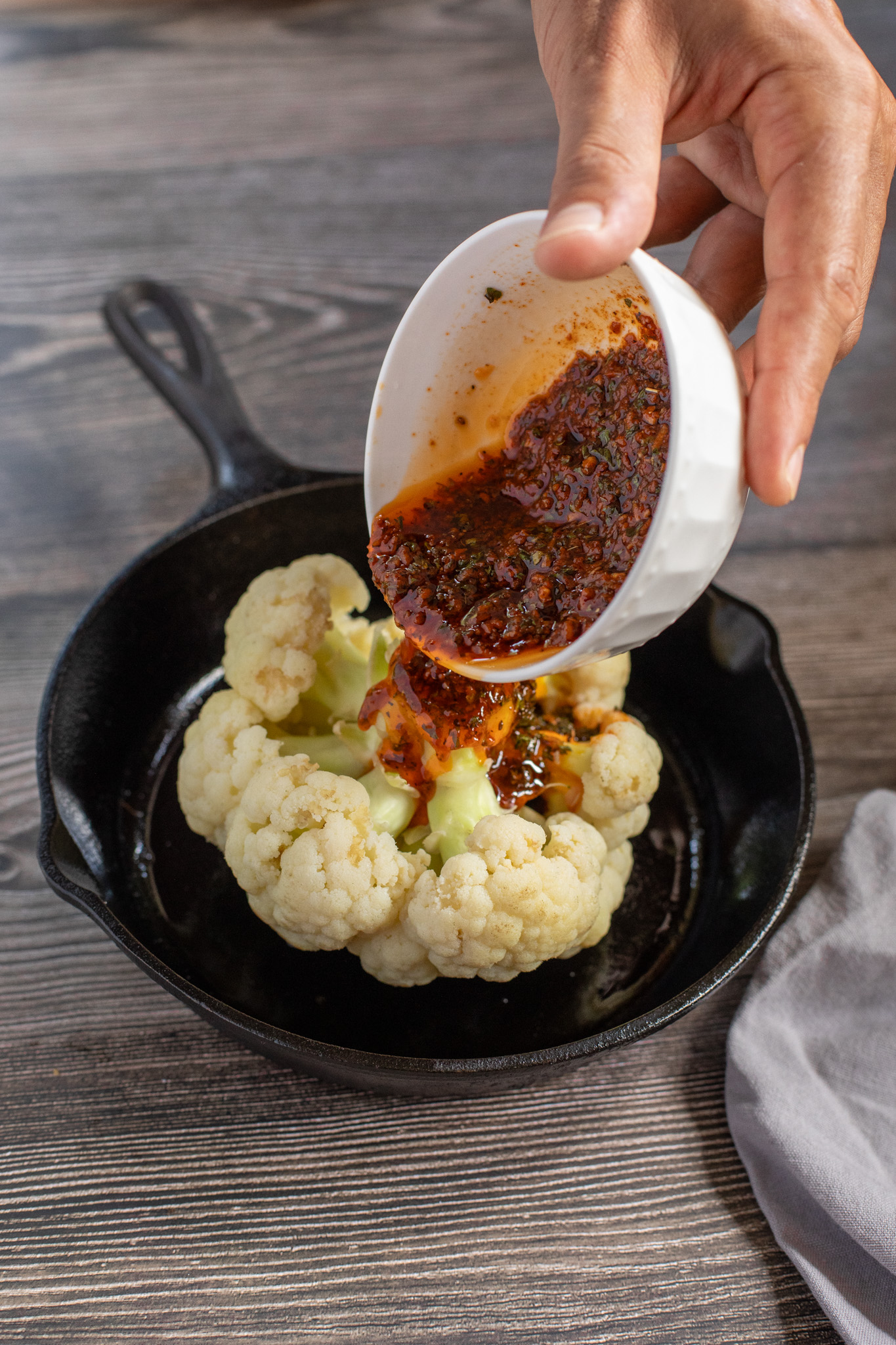 Whole Roasted Cauliflower.
