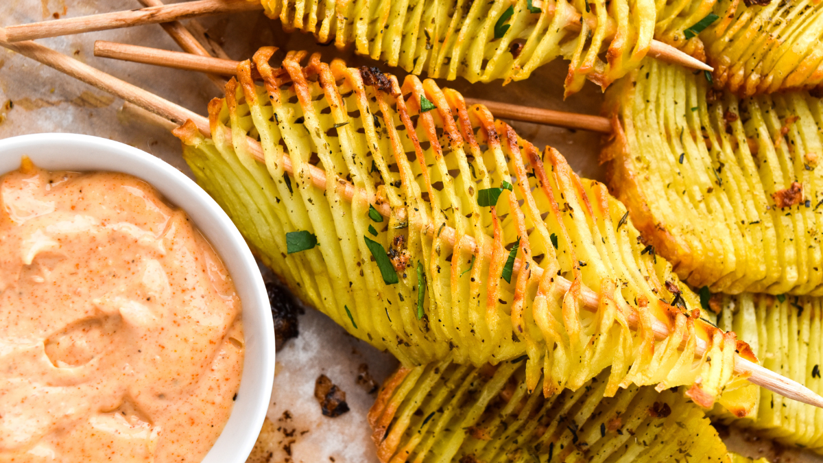 Potato accordion Accordion potatoes.